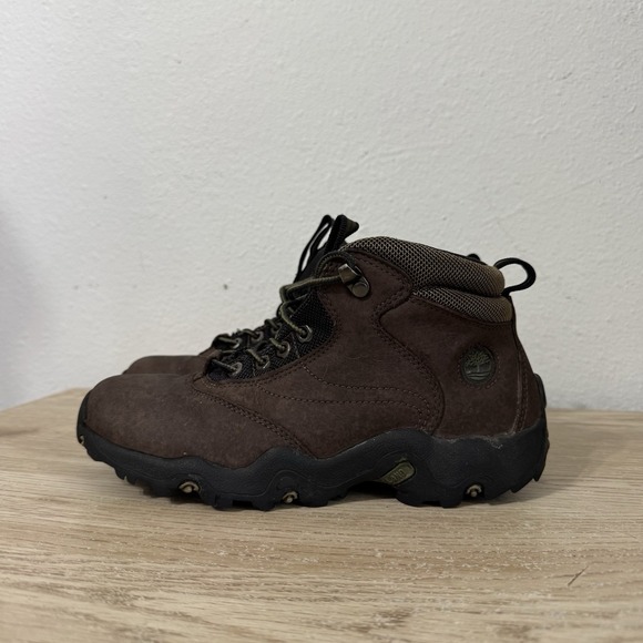 Timberland Brown Suede Leather Lace Up Hiking Boots Mens Size 6 M Style #46921‎ - Picture 1 of 13